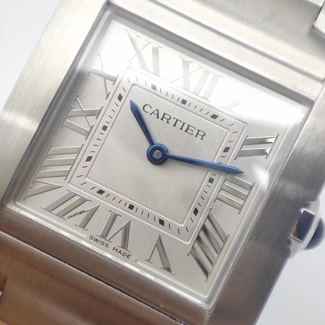 Cartier Tank Française 2025 Square Case, Silver Dial, Quartz Movement, Sapphire Crystal, 30M Water Resistant, Iconic French Elegance