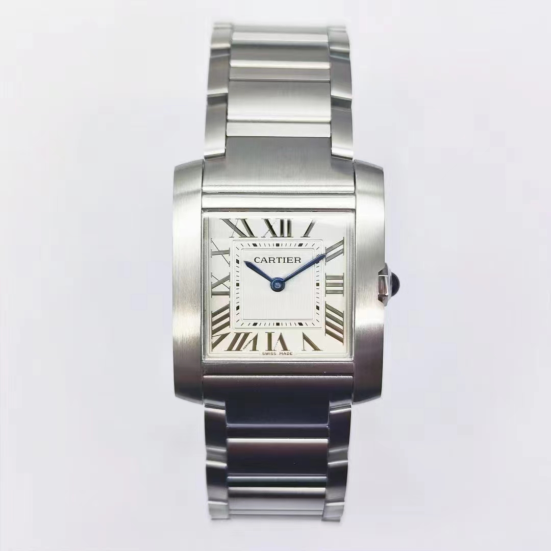 Cartier Tank Française 2025 Square Case, Silver Dial, Quartz Movement, Sapphire Crystal, 30M Water Resistant, Iconic French Elegance