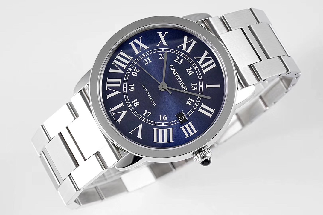 Cartier London Men's Automatic Watch – Classic AF Masterpiece Design, Stainless Steel & Sapphire Crystal, 100M Water Resistant | Luxury Dress Watch for Business & Formal Events