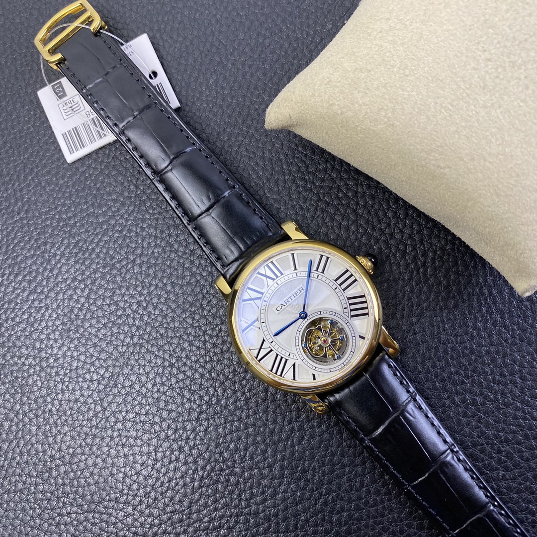 Cartier London Rotonde V2 Tourbillon Watch – Genuine Flying Tourbillon, 18K Rose Gold Case, Hand-Guilloché Dial | Ultra-Luxury Haute Horlogerie for Collectors & Connoisseurs