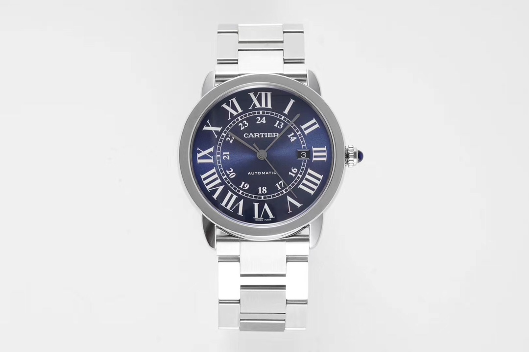 Cartier London Men's Automatic Watch – Classic AF Masterpiece Design, Stainless Steel & Sapphire Crystal, 100M Water Resistant | Luxury Dress Watch for Business & Formal Events