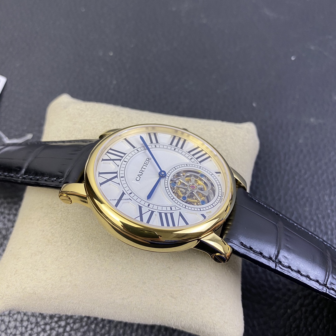 Cartier London Rotonde V2 Tourbillon Watch – Genuine Flying Tourbillon, 18K Rose Gold Case, Hand-Guilloché Dial | Ultra-Luxury Haute Horlogerie for Collectors & Connoisseurs