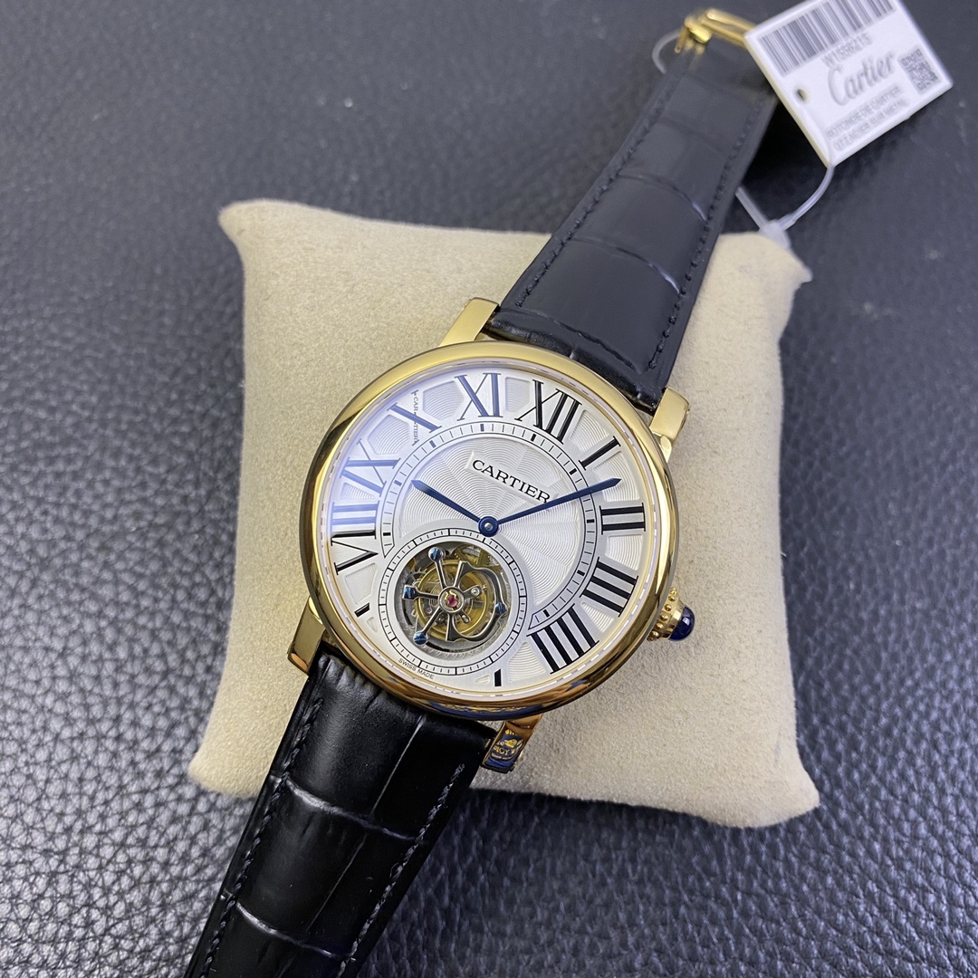 Cartier London Rotonde V2 Tourbillon Watch – Genuine Flying Tourbillon, 18K Rose Gold Case, Hand-Guilloché Dial | Ultra-Luxury Haute Horlogerie for Collectors & Connoisseurs
