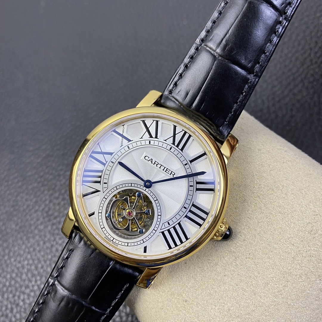 Cartier London Rotonde V2 Tourbillon Watch – Genuine Flying Tourbillon, 18K Rose Gold Case, Hand-Guilloché Dial | Ultra-Luxury Haute Horlogerie for Collectors & Connoisseurs