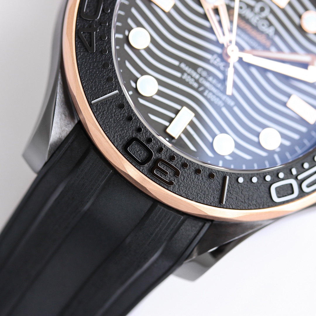 OR Factory Omega Seamaster 300M 2025 Ink Black Ceramic Dive Watch 300M Waterproof, Black Ceramic Bezel, Sapphire Crystal, Limited Luxury Timepiece for Men