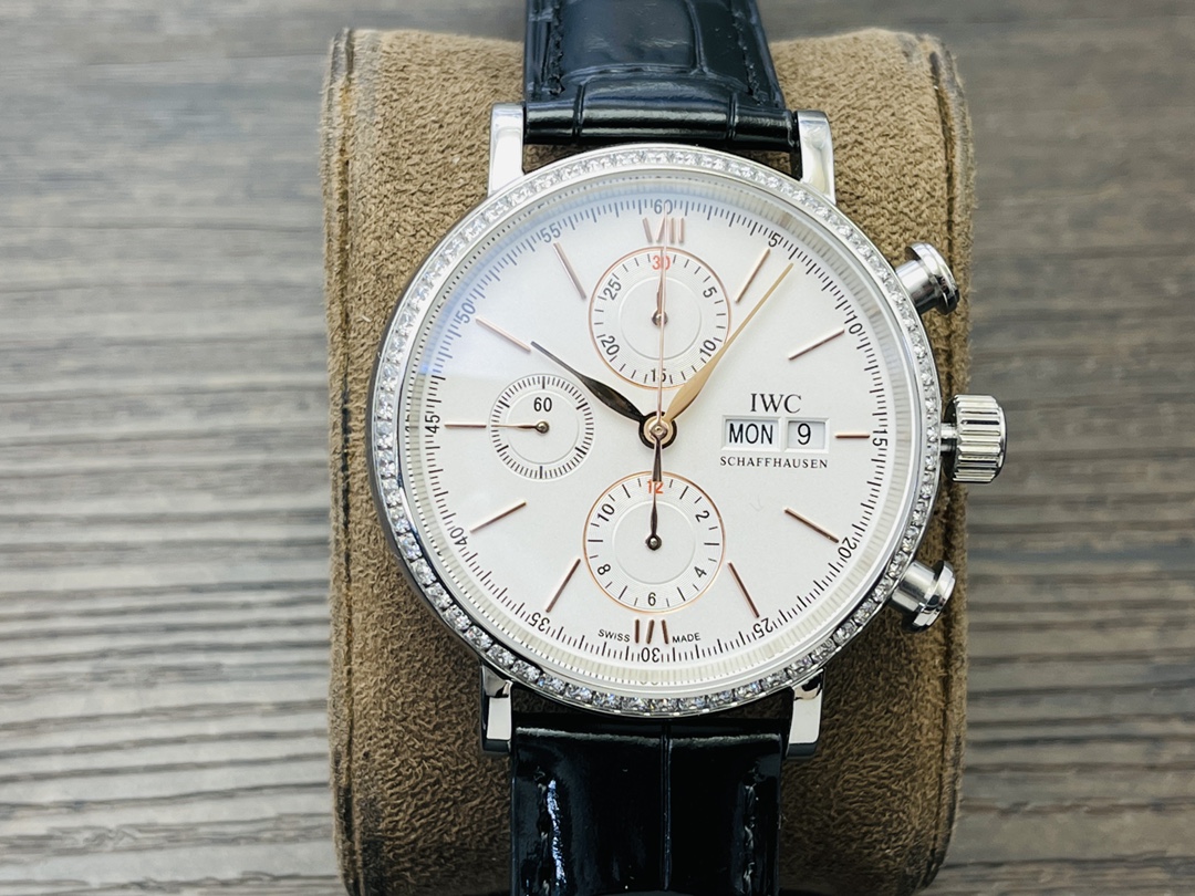 IWC Portofino Chronograph Men's Watch | 2024 IWS Factory Exclusive Edition | Swiss Automatic Precision, 42mm Stainless Steel | Global Tax-Free & Certified Luxury