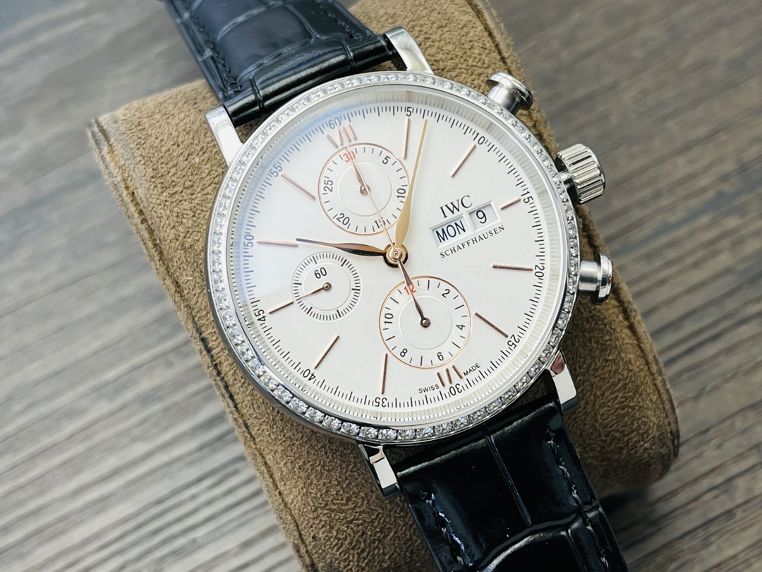 IWC Portofino Chronograph Men's Watch | 2024 IWS Factory Exclusive Edition | Swiss Automatic Precision, 42mm Stainless Steel | Global Tax-Free & Certified Luxury