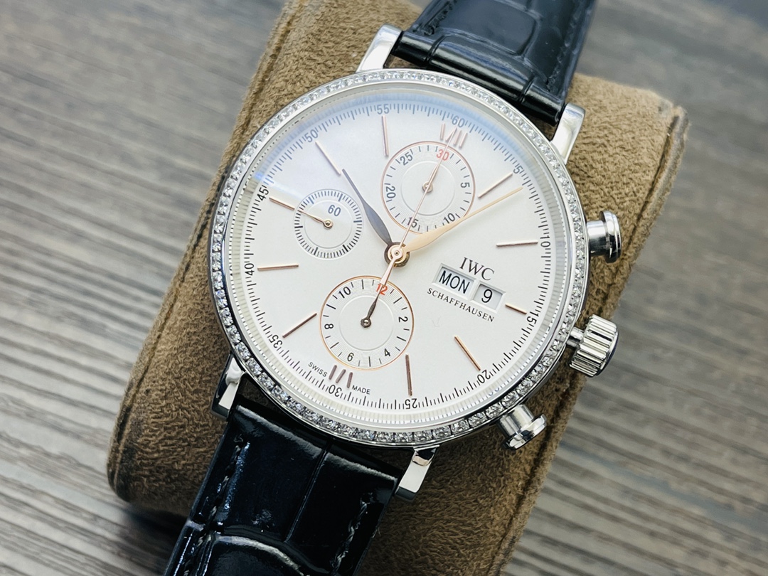 IWC Portofino Chronograph Men's Watch | 2024 IWS Factory Exclusive Edition | Swiss Automatic Precision, 42mm Stainless Steel | Global Tax-Free & Certified Luxury