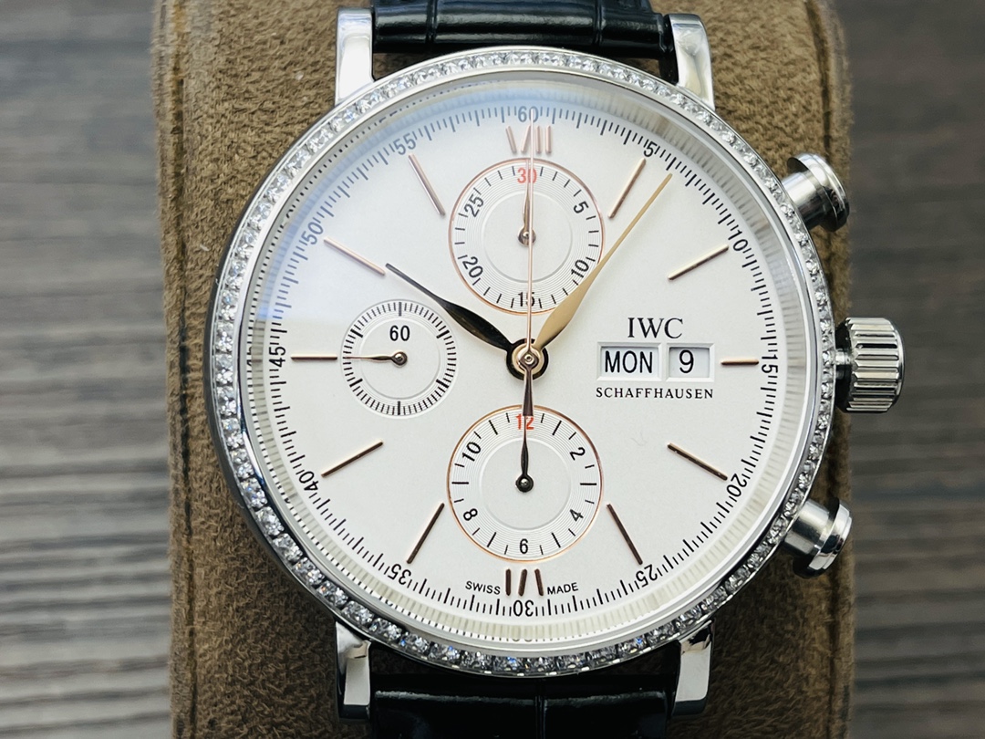 IWC Portofino Chronograph Men's Watch | 2024 IWS Factory Exclusive Edition | Swiss Automatic Precision, 42mm Stainless Steel | Global Tax-Free & Certified Luxury