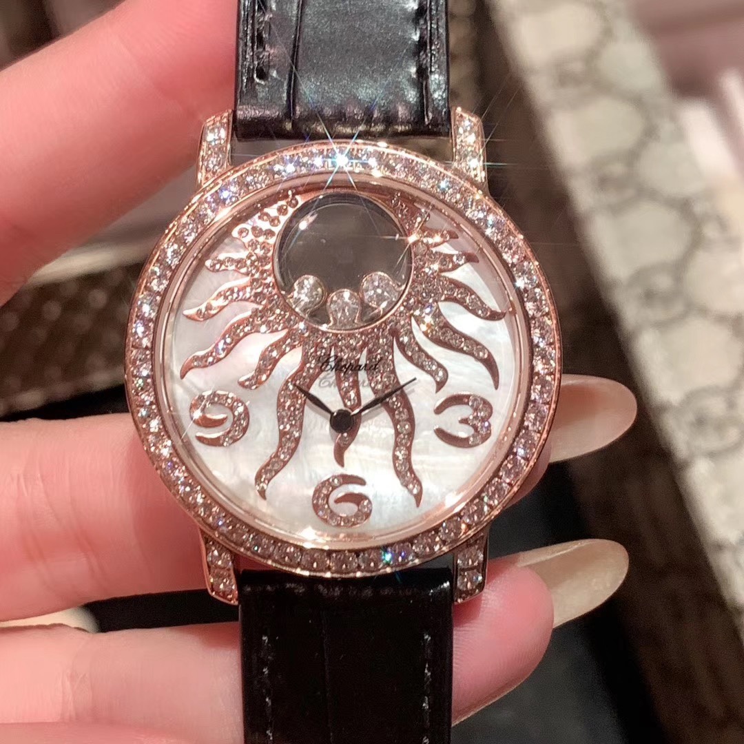 Chopard Happy Diamonds Watch 2025 - 36mm Stainless Steel, 7 Floating Diamonds, Swiss Automatic, Sapphire Crystal, Water-Resistant Luxury Women's Watch