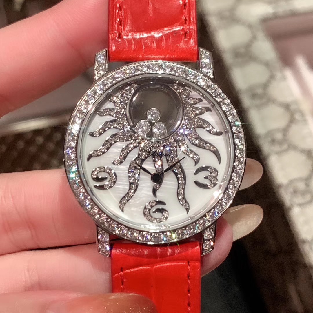 Chopard Happy Diamonds Watch 2025 - 36mm Stainless Steel, 7 Floating Diamonds, Swiss Automatic, Sapphire Crystal, Water-Resistant Luxury Women's Watch