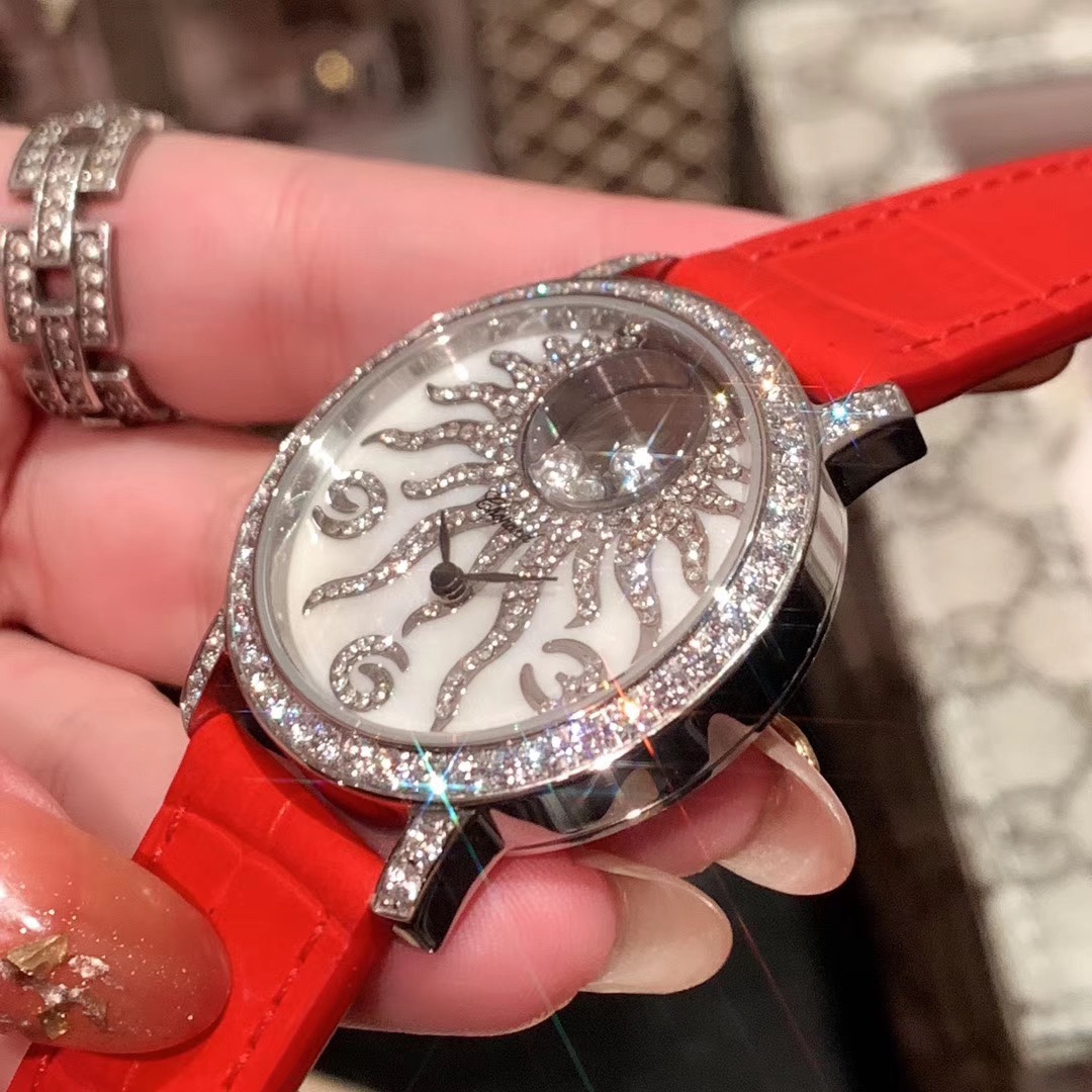 Chopard Happy Diamonds Watch 2025 - 36mm Stainless Steel, 7 Floating Diamonds, Swiss Automatic, Sapphire Crystal, Water-Resistant Luxury Women's Watch