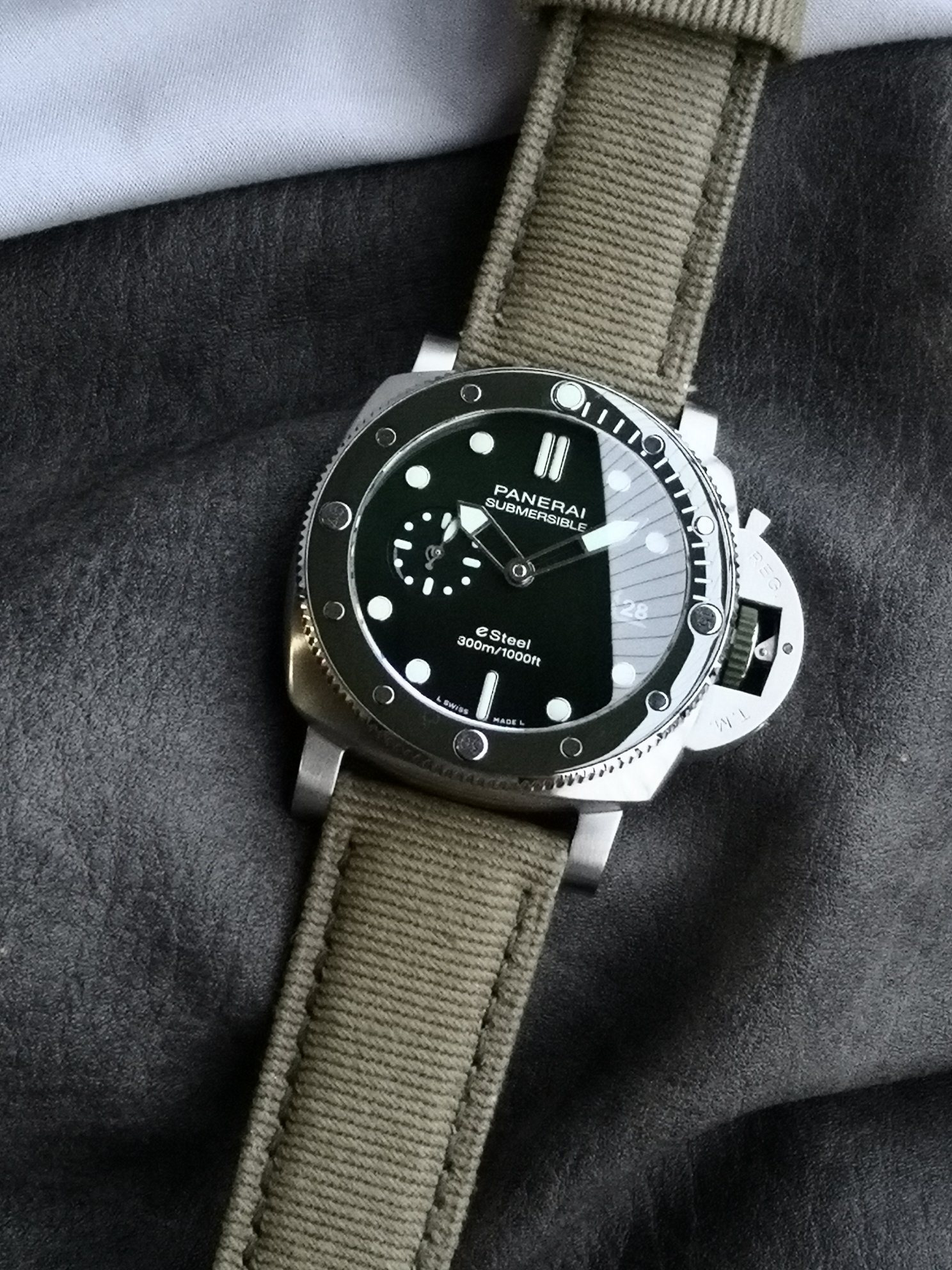 2025 Exclusive PAM01287: 47mm Carbotech™ Blue Abyss - Swiss Crafted GMT - Last 15 Units