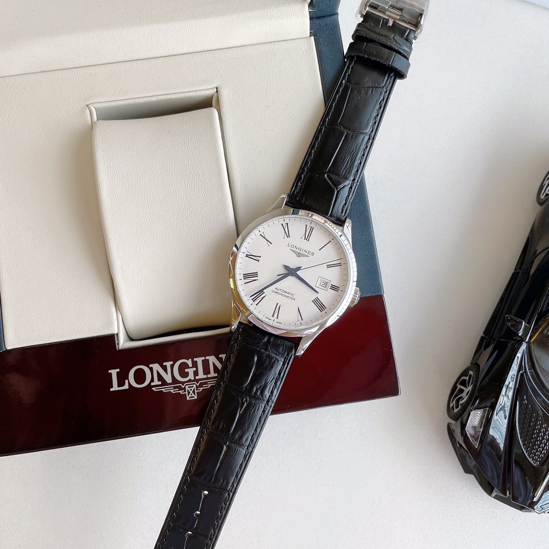 Record Men's 40mm Stainless Steel Watch - Blue/Silver/Black Dial · Roman Indexes · Sapphire Crysta
