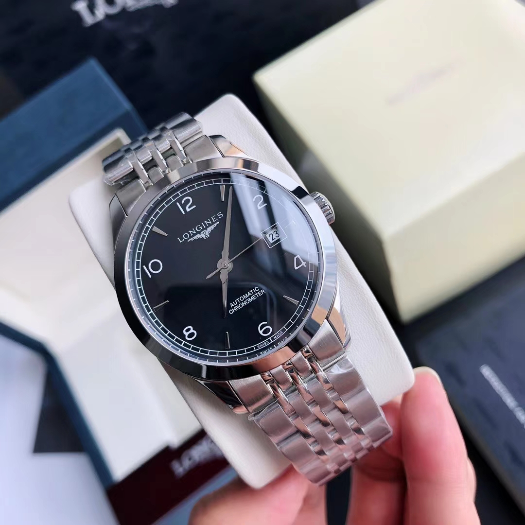 Longines Record Men's Automatic Watch | COSC Certified Chronometer | Anti-Magnetic | Swiss Made Luxury