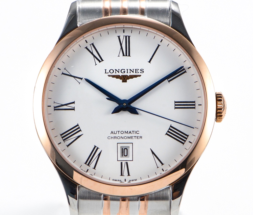 Luxury Men's Longines Record Sapphire Crystal Watch | Automatic Movement | 185th Anniversary Gift