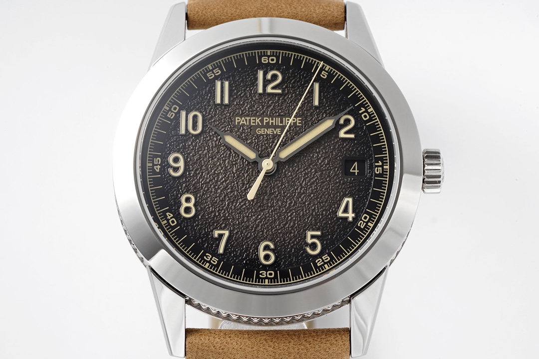 Patek Philippe Calatrava Men's Dress Watch | Ref. 6119R-001 | Rose Gold Guilloché Dial | Manual Winding