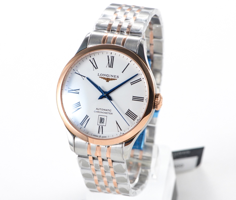 Luxury Men's Longines Record Sapphire Crystal Watch | Automatic Movement | 185th Anniversary Gift