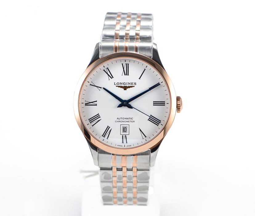 Luxury Men's Longines Record Sapphire Crystal Watch | Automatic Movement | 185th Anniversary Gift