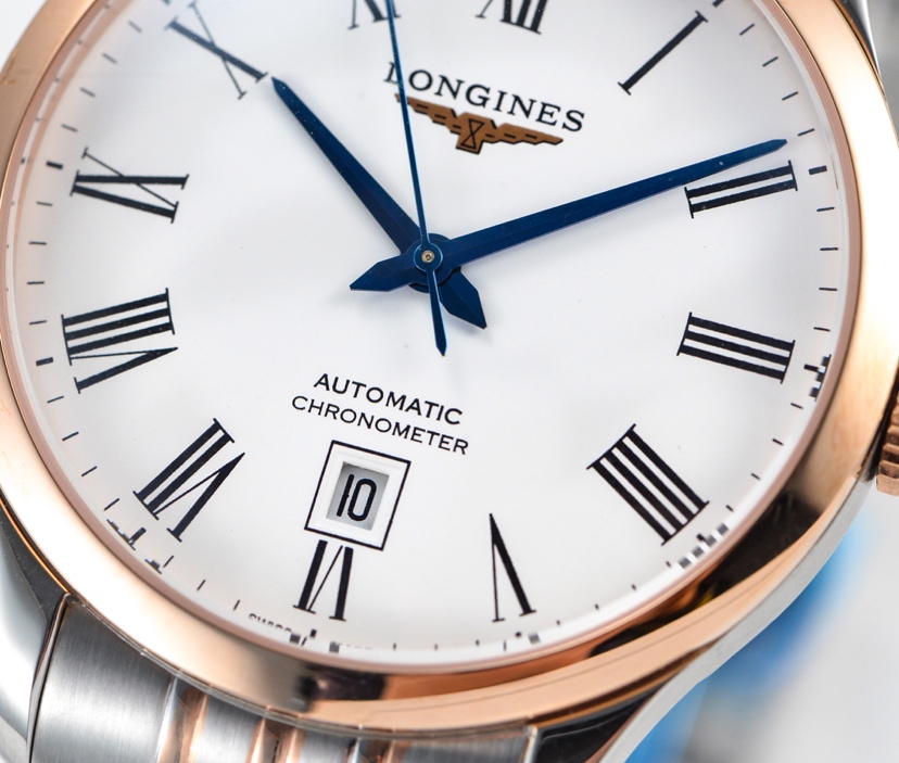 Luxury Men's Longines Record Sapphire Crystal Watch | Automatic Movement | 185th Anniversary Gift