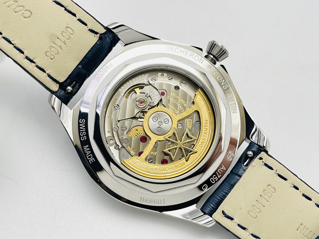 Vacheron Constantin Fiftysix 4600E/000A-B402 Complete Calendar: Stainless Steel, Silver Dial & Alligat