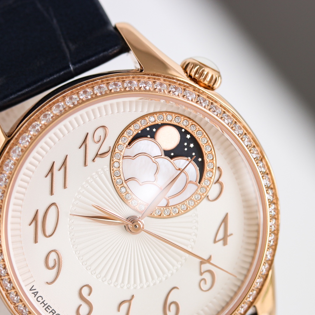 Vacheron Constantin Égérie MR2 Self-Winding | First Mechanical Égérie | Moonphase & Diamond Bezel