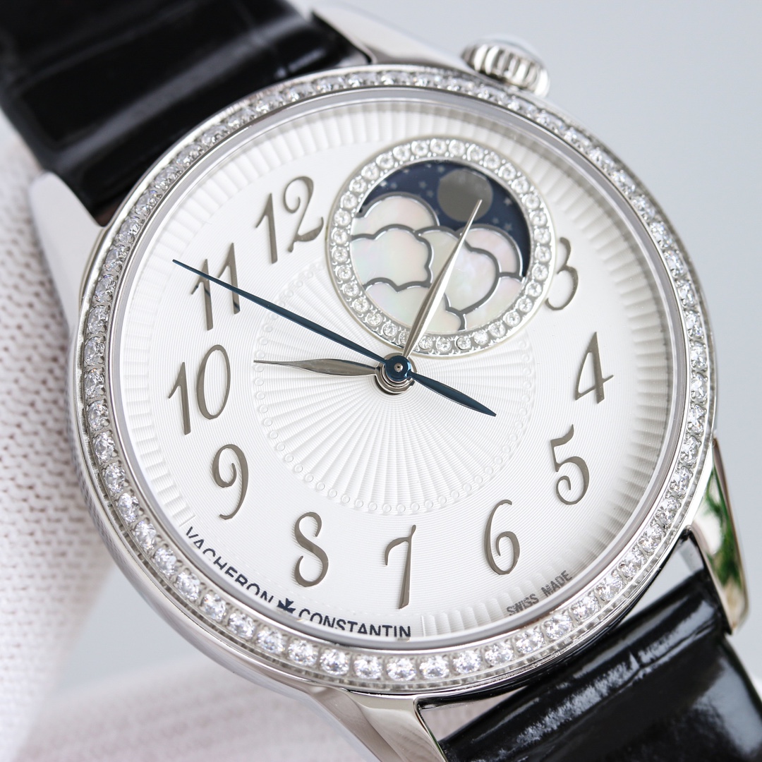 Vacheron Constantin Égérie Automatic Moonphase | Poetic Astronomy | Diamond-Set Bezels