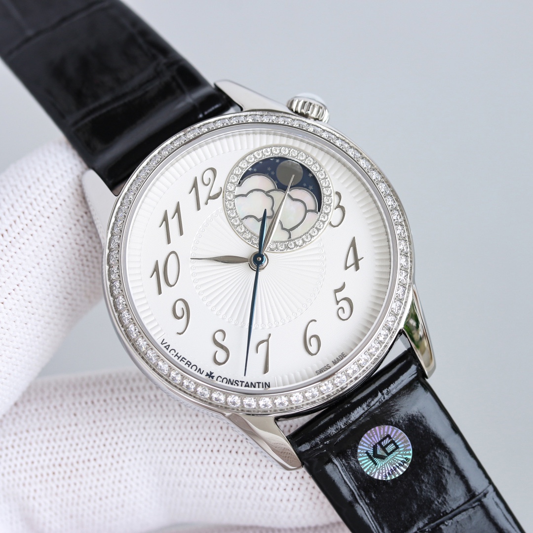 Vacheron Constantin Égérie Automatic Moonphase | Poetic Astronomy | Diamond-Set Bezels