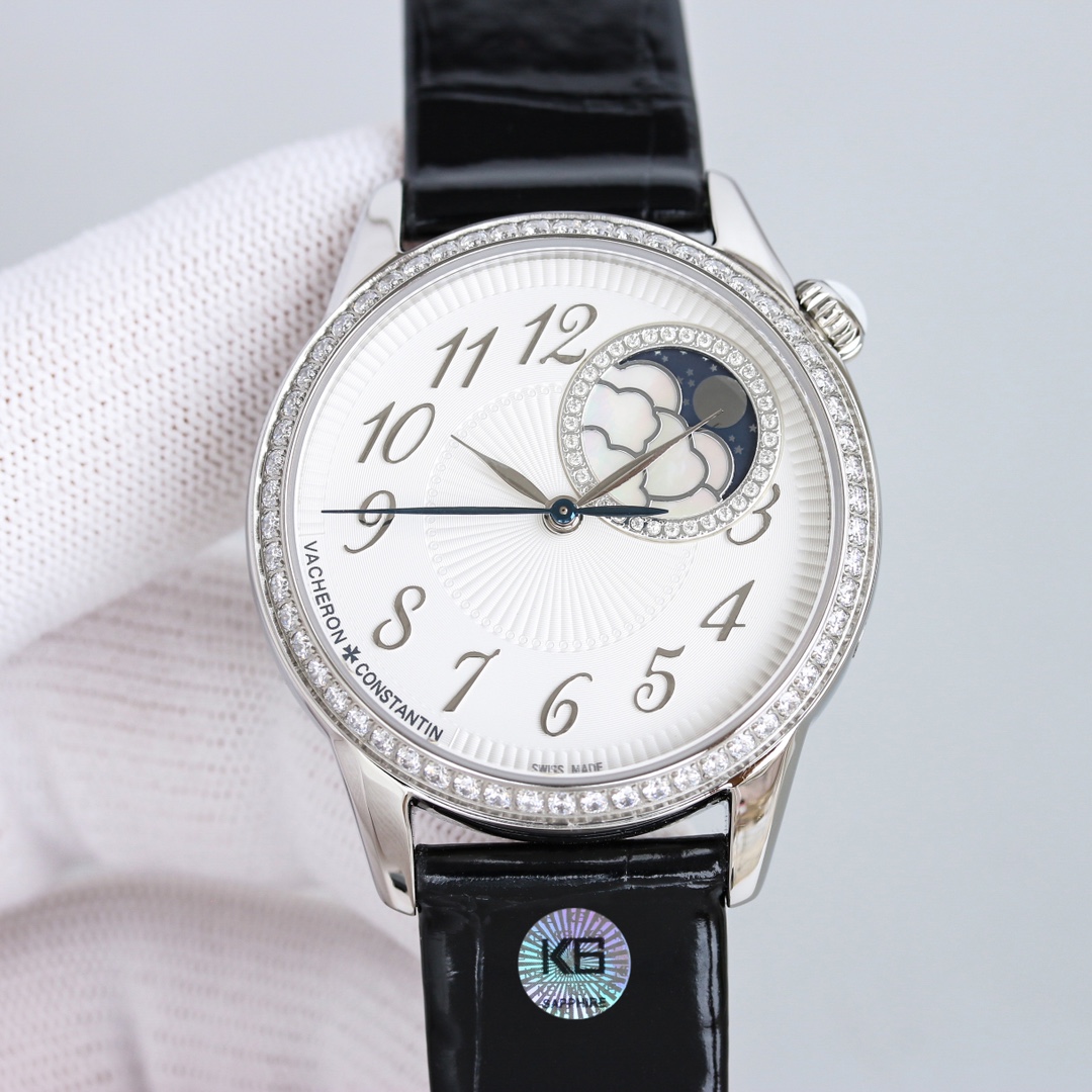 Vacheron Constantin Égérie Automatic Moonphase | Poetic Astronomy | Diamond-Set Bezels