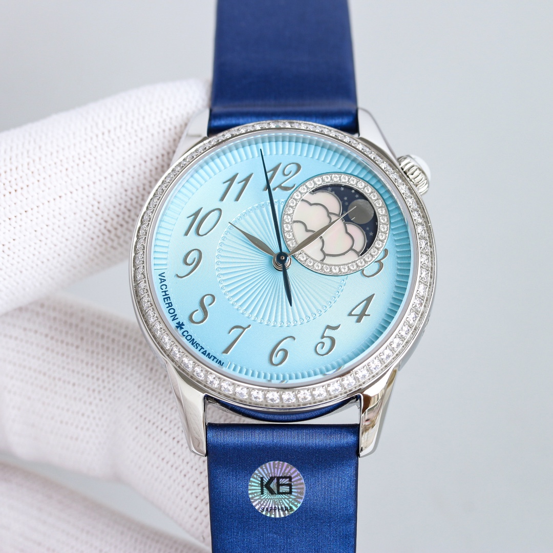 Vacheron Constantin Égérie Automatic Moonphase | Poetic Astronomy | Diamond-Set Bezels