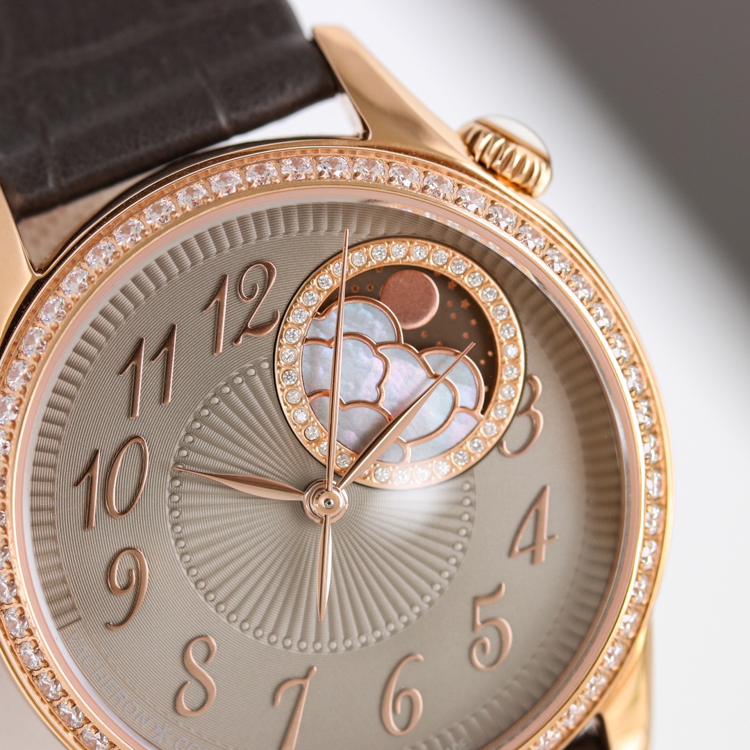 Vacheron Constantin Égérie MR2 Self-Winding | First Mechanical Égérie | Moonphase & Diamond Bezel