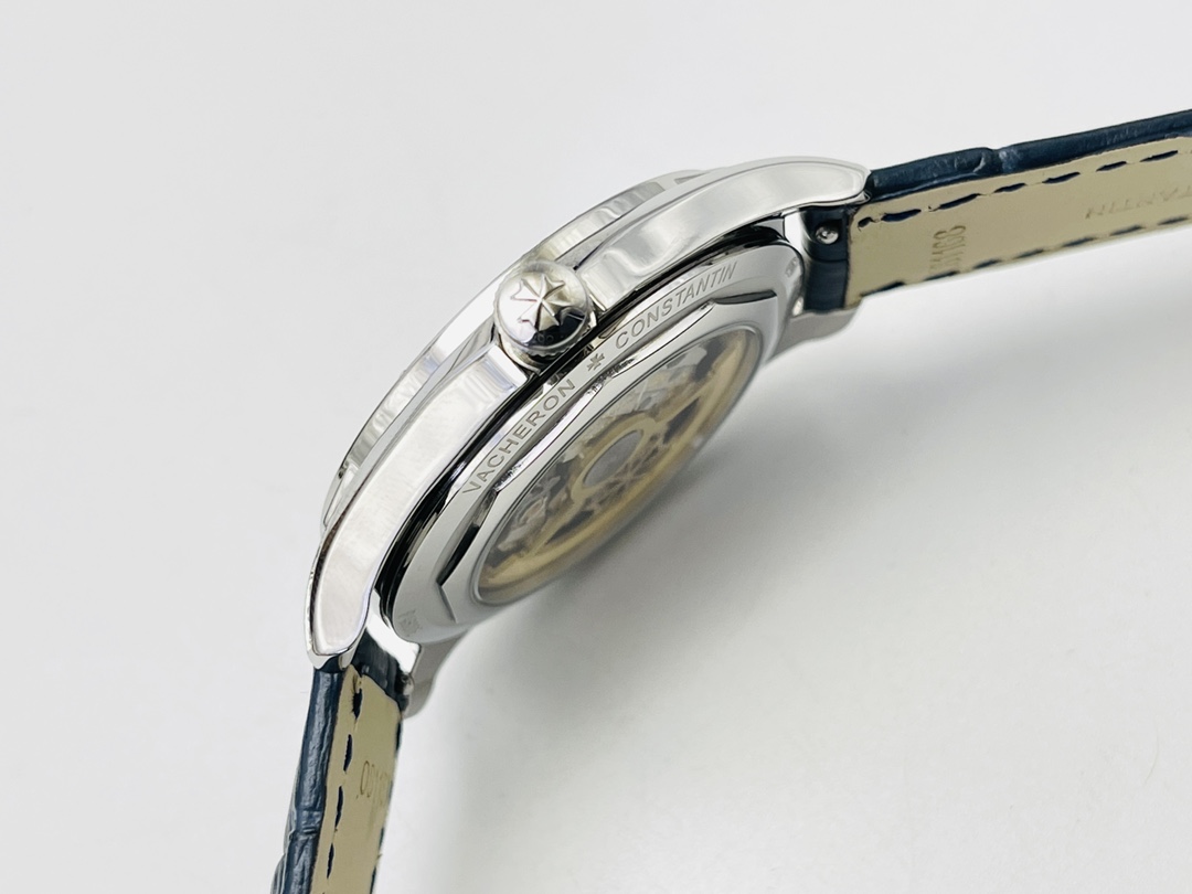 Vacheron Constantin Fiftysix 4600E/000A-B402 Complete Calendar: Stainless Steel, Silver Dial & Alligat