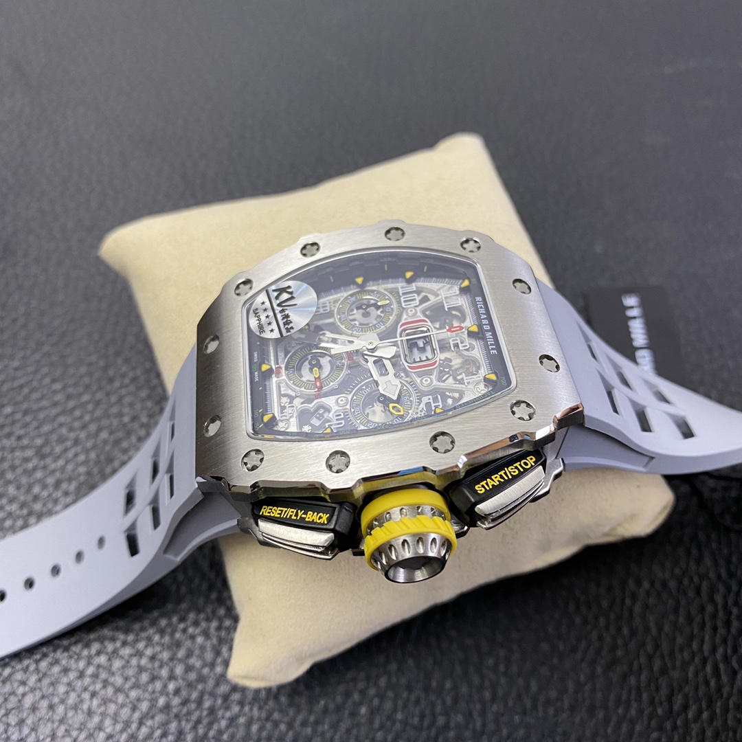 Richard Mille RM11-03 Automatic Flyback Chronograph Titanium/Rubber Luxury Sports Watch
