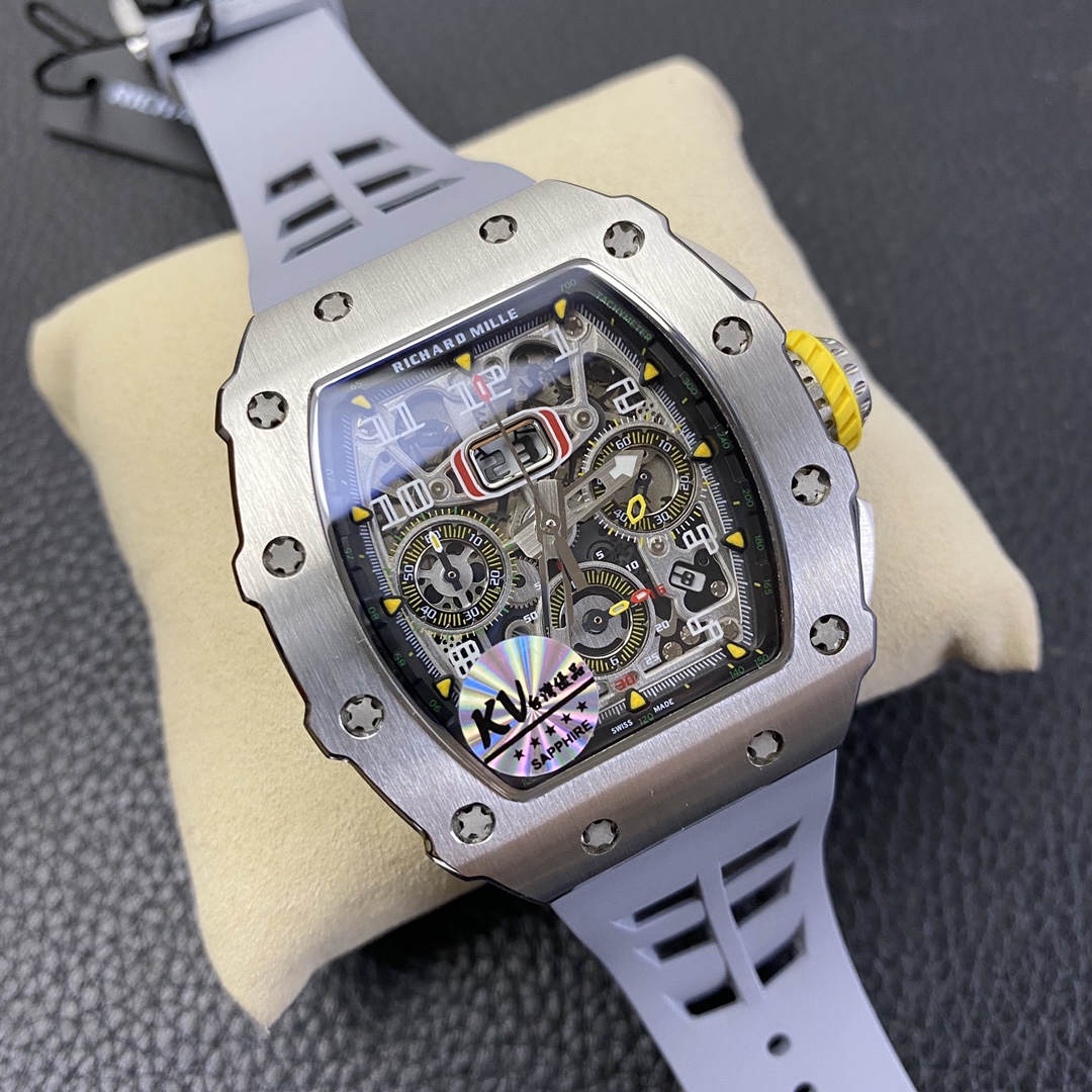 Richard Mille RM11-03 Automatic Flyback Chronograph Titanium/Rubber Luxury Sports Watch