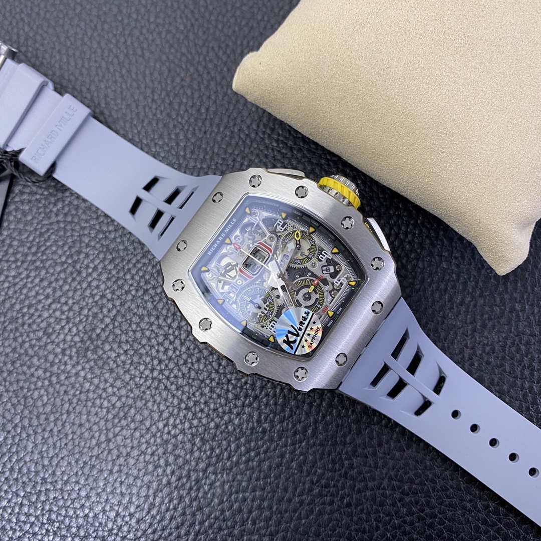Richard Mille RM11-03 Automatic Flyback Chronograph Titanium/Rubber Luxury Sports Watch