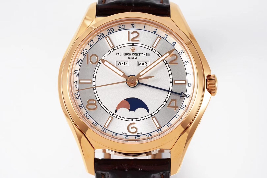 Father's Day 2025 Exclusive: Engravable Fiftysix Moon Phase Watch｜40mm Steel, Alligator Strap｜Duty-Free Global Delivery