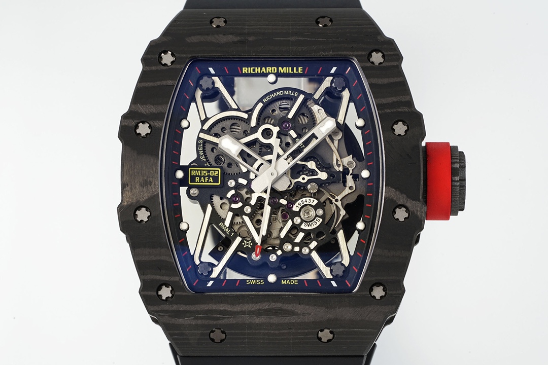 Richard Mille RM35-02 Rafael Nadal V3+ Carbon TPT Automatic · Limited 500pcs · Free Global Shipping