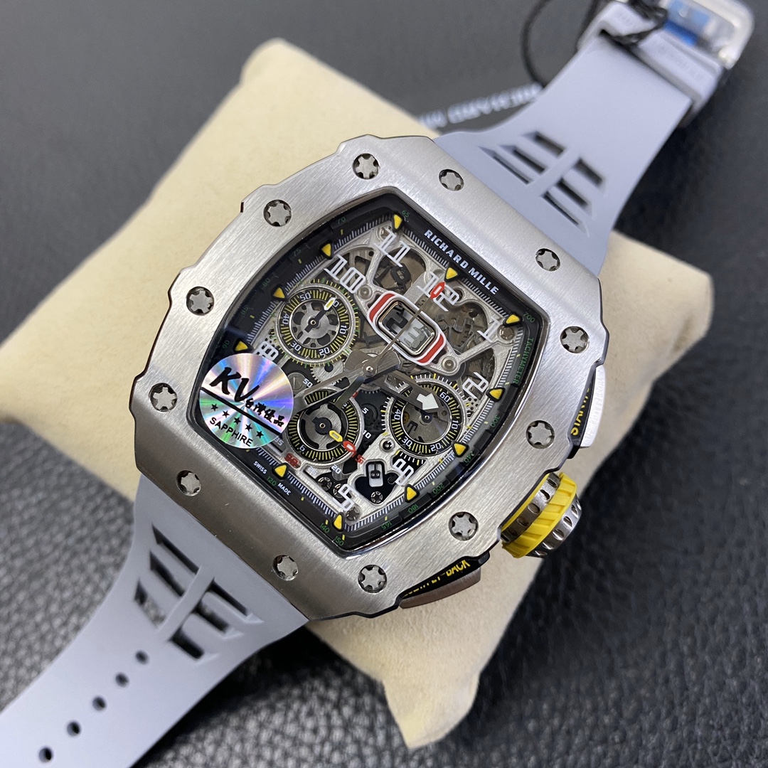 Richard Mille RM11-03 Automatic Flyback Chronograph Titanium/Rubber Luxury Sports Watch