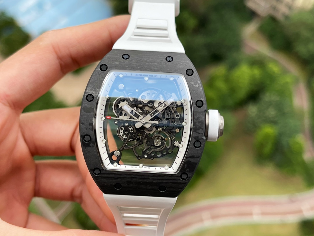 Richard Mille RM055 Skeleton NTPT Carbon｜Ultra-Light 42g｜Integrated Movement｜2025 New Stock