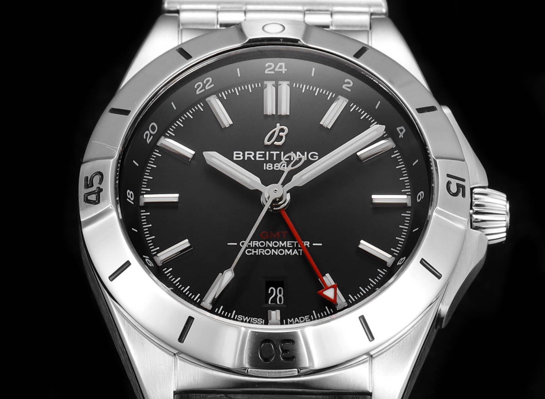 BREITLING Chronomat GMT 40 Automatic Men's Watch - Swiss Made Ref. A32398101M1A1