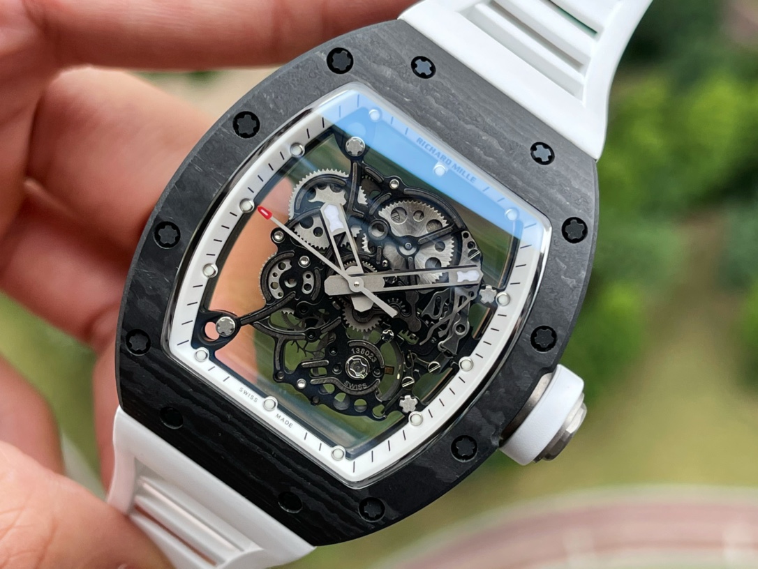 Richard Mille RM055 Skeleton NTPT Carbon｜Ultra-Light 42g｜Integrated Movement｜2025 New Stock