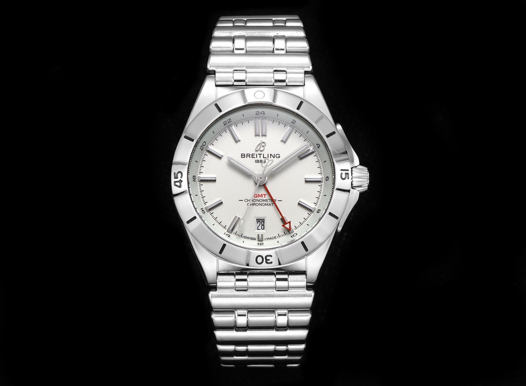BREITLING Chronomat 40 GMT Automatic Luxury Watch - Swiss Made Ref. A32398101M1A1