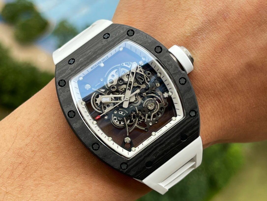 Richard Mille RM055 Skeleton NTPT Carbon｜Ultra-Light 42g｜Integrated Movement｜2025 New Stock