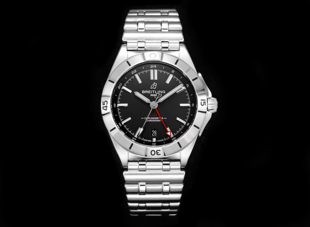 BREITLING Chronomat GMT 40 Automatic Men's Watch - Swiss Made Ref. A32398101M1A1