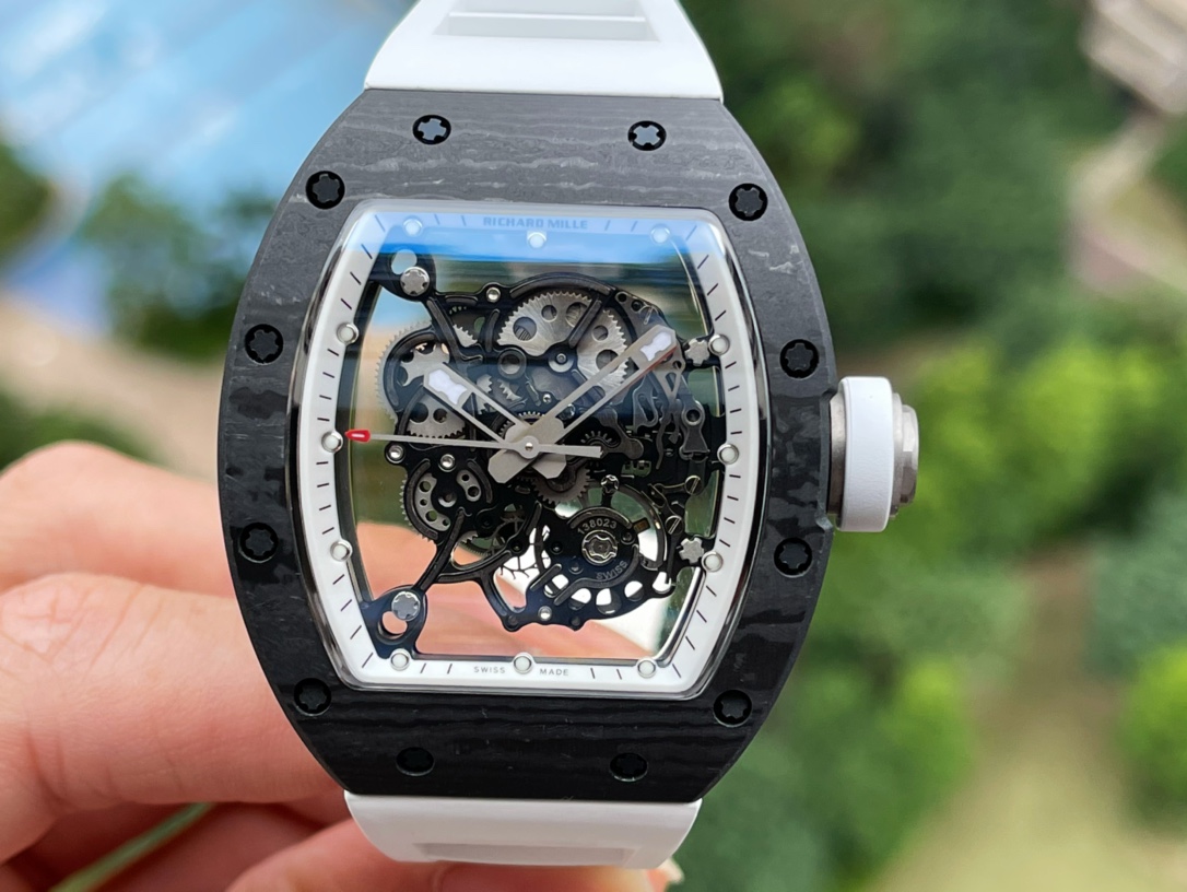 Richard Mille RM055 Skeleton NTPT Carbon｜Ultra-Light 42g｜Integrated Movement｜2025 New Stock