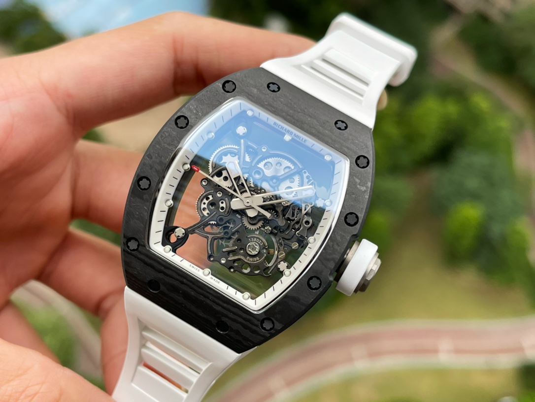 Richard Mille RM055 Skeleton NTPT Carbon｜Ultra-Light 42g｜Integrated Movement｜2025 New Stock