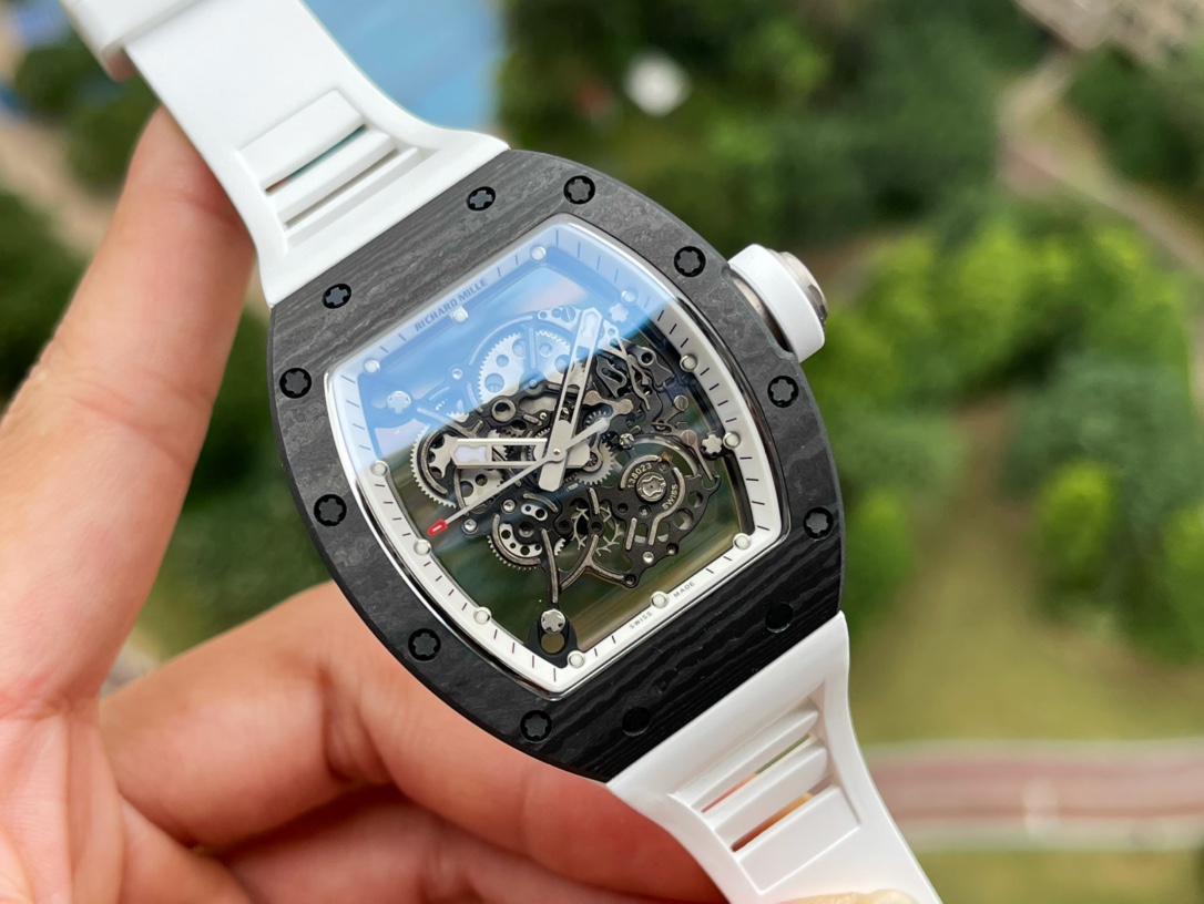 Richard Mille RM055 Skeleton NTPT Carbon｜Ultra-Light 42g｜Integrated Movement｜2025 New Stock