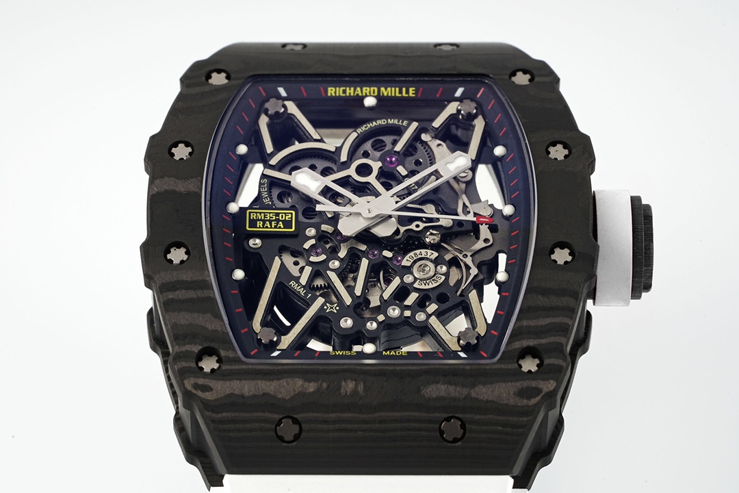 Ultra-Light RM35-02 V3+ Carbon TPT (38g) | Anti-Shock Tennis Watch | Duty-Free Global