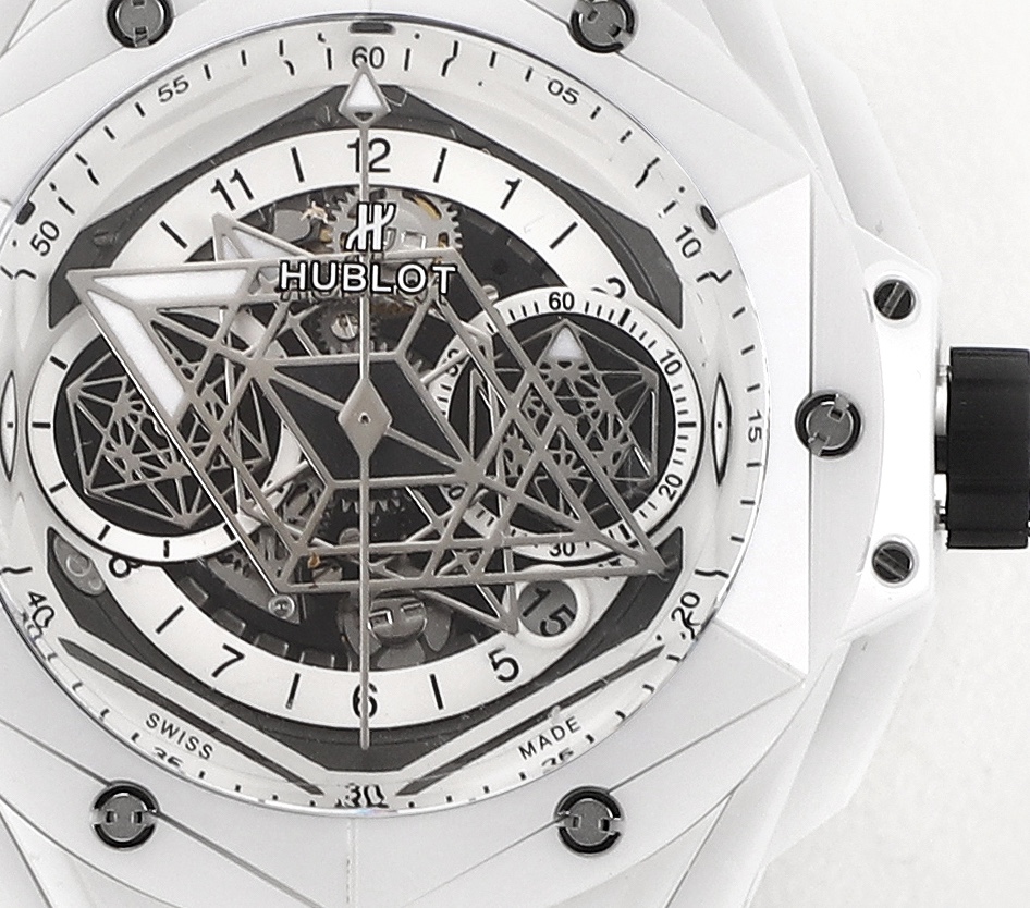 Artist Collab Exclusive: Hublot Sang Bleu II Magic Gold™ Ceramic | Unico HUB1240 | 45mm Hexagon