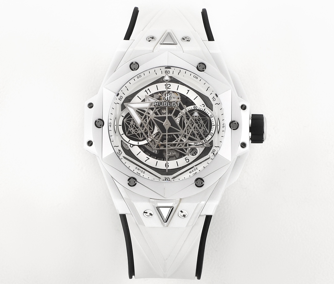 Artist Collab Exclusive: Hublot Sang Bleu II Magic Gold™ Ceramic | Unico HUB1240 | 45mm Hexagon